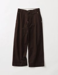 FOLL       peach skin bio wardrobe chino・brown