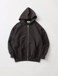 FOLL       max heavy zip hoodie・charcoal