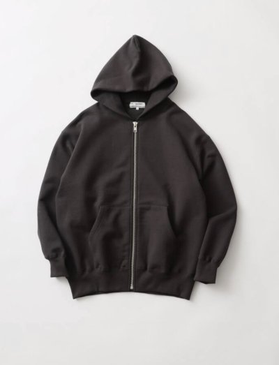 画像1: FOLL       max heavy zip hoodie・charcoal