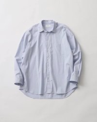 FOLL       cotton broad everyday shirt・stripe