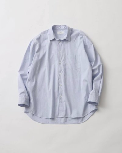 画像1: FOLL       cotton broad everyday shirt・stripe