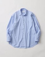 FOLL       cotton broad everyday shirt・sax
