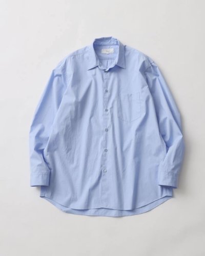 画像1: FOLL       cotton broad everyday shirt・sax