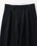 画像2: FOLL       washed wool straight slacks・dark navy (2)