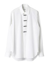 TAKAHIROMIYASHITATheSoloist.       flyfront ribbon shirt.