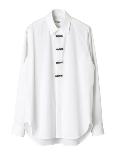画像1: TAKAHIROMIYASHITATheSoloist.       flyfront ribbon shirt.