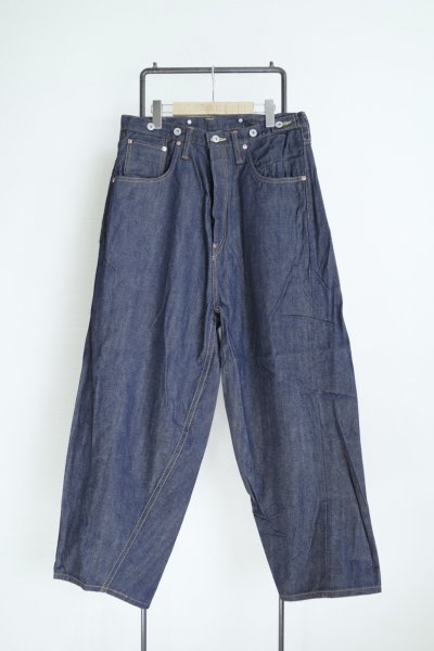 画像1: SKEWed        Coin Pocket Pants・rinsed indigo denim