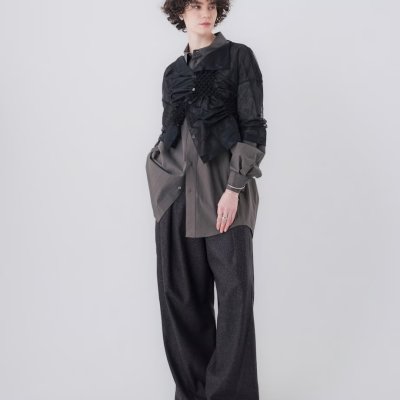 画像3: tactor       back gathered big shirt・khaki