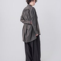 tactor       back gathered big shirt・khaki
