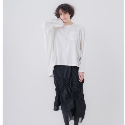 画像2: tactor       asymmetry long T-shirt・white