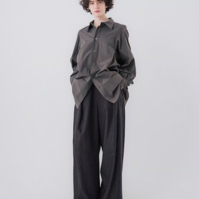 画像2: tactor       back gathered big shirt・khaki