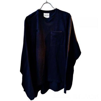 画像1: tactor       asymmetry long T-shirt・black