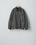 ssstein         SULFUR DYED WHIP CORD VINTAGE ZIP JACKET・BLACK