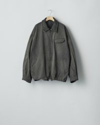 ssstein         SULFUR DYED WHIP CORD VINTAGE ZIP JACKET・BLACK