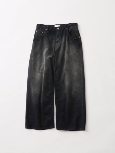 画像1: FOLL       corduroy wardrobe 5p pants・charcoal