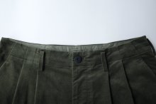他の写真1: Dulcamara　　　　　　モールスキンシンプル2タックワイドパンツ・モスグリーン
