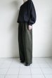 画像12: Dulcamara　　　　　　モールスキンシンプル2タックワイドパンツ・モスグリーン