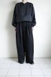 画像11: Dulcamara      モールスキンシンプル2タックワイドパンツ・ブラック (11)