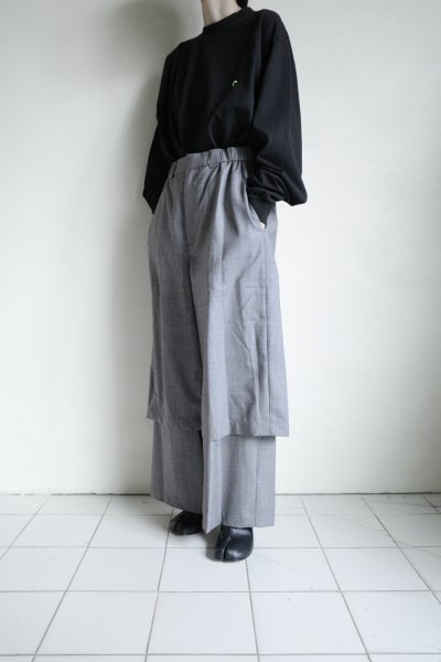 画像6: Dulcamara　　　　　　よそいき2Wayルーズパンツ・ミックスグレイ