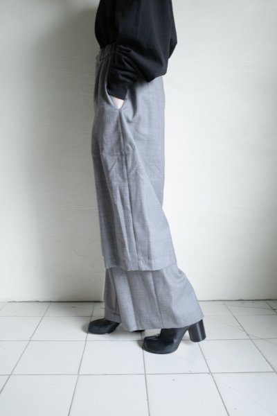 画像3: Dulcamara　　　　　　よそいき2Wayルーズパンツ・ミックスグレイ