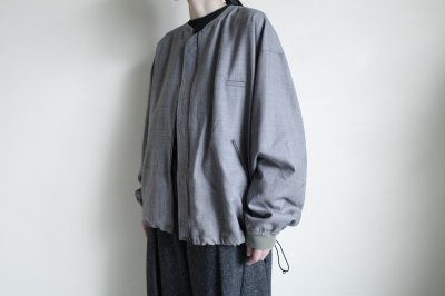画像11: Dulcamara　　　　　　よそいきバックポケットZipブルゾン・ミックスグレイ