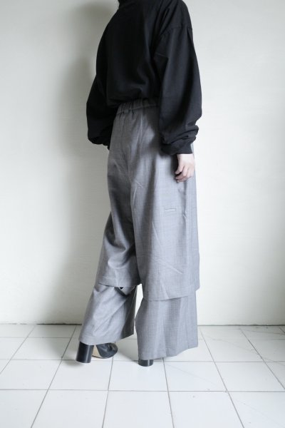 画像8: Dulcamara　　　　　　よそいき2Wayルーズパンツ・ミックスグレイ