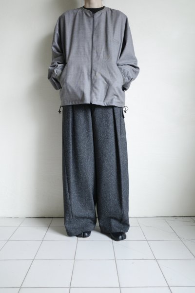 画像6: Dulcamara　　　　　　よそいきバックポケットZipブルゾン・ミックスグレイ