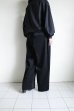画像14: Dulcamara      モールスキンシンプル2タックワイドパンツ・ブラック (14)