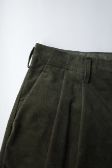 他の写真3: Dulcamara　　　　　　モールスキンシンプル2タックワイドパンツ・モスグリーン