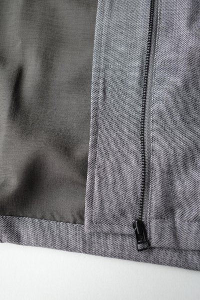 画像17: Dulcamara　　　　　　よそいきバックポケットZipブルゾン・ミックスグレイ