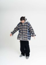 TENHALF       NEL DOCKING SHIRT・BLUE CHECK