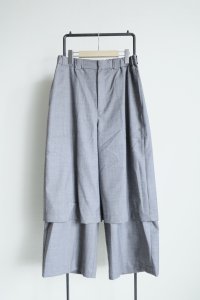 Dulcamara　　　　　　よそいき2Wayルーズパンツ・ミックスグレイ