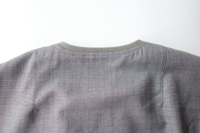 画像15: Dulcamara　　　　　　よそいきバックポケットZipブルゾン・ミックスグレイ