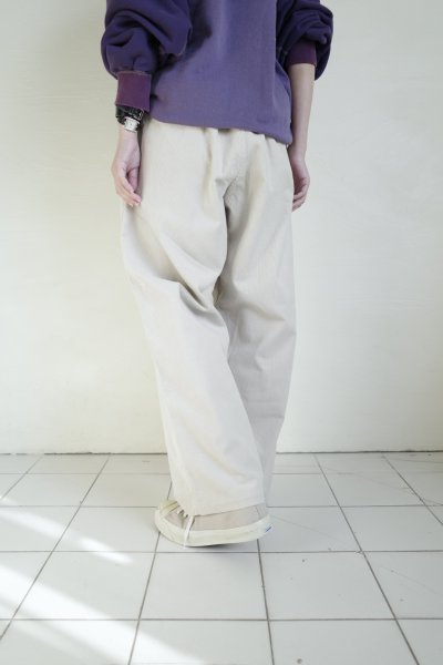 画像10: RELAX FIT       リラックスフィット ”Corduroy easyslacks”コーデュロイイージースラックス・クリーム