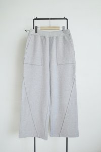 Dulcamara　　　　　　ランダムバックパイルバギーパンツ・ヘザーグレイ