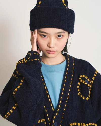 画像18: PHINGERIN       フィンガリン  PG1 POCKET CARDIGAN・ネイビー