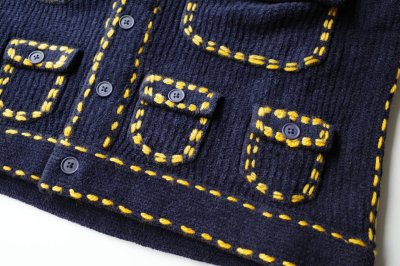 画像5: PHINGERIN       フィンガリン  PG1 POCKET CARDIGAN・ネイビー