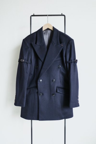 画像1: SUÉSADA       Cashmerewool Breasted Jacket・navy