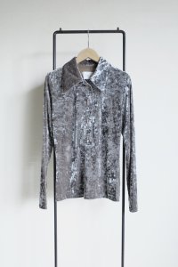 SUÉSADA       L/S Polo Shirt・gray