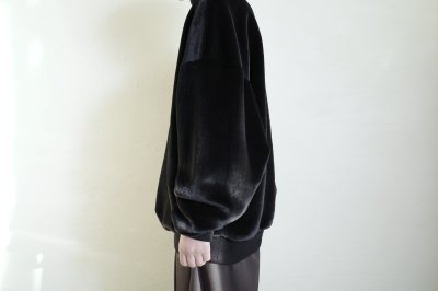 画像7: SUÉSADA       Fur High Necked Pullover・black