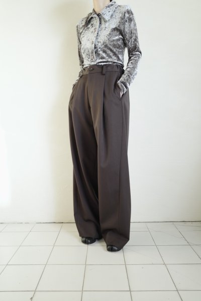 画像11: SUÉSADA       L/S Polo Shirt・gray