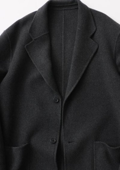 画像4: FOLL       sp160s soft rever wardrobe middle jacket・charcoal