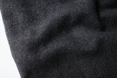 画像8: Dulcamara　　　　　　縮絨ウールタックワイドパンツ・ダークブラウン