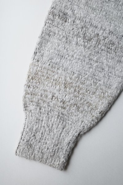 画像7: FOLL       cotton wool chunky cardigan・gray