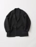 画像1: FOLL       sp160s soft rever wardrobe middle jacket・charcoal (1)