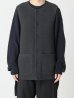 画像4: FOLL       sp160s wool soft rever wardrobe vest・charcoal (4)
