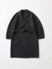 画像1: FOLL       sp160s wool soft rever wardrobe coat・charcoal (1)