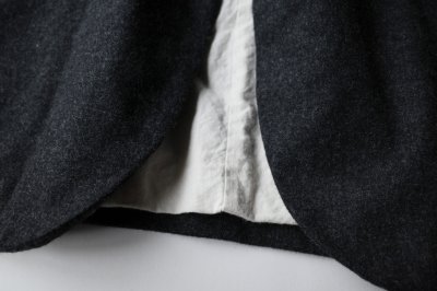 画像5: Dulcamara　　　　　　縮絨ウール2WAYカラージャケット・チャコールグレー