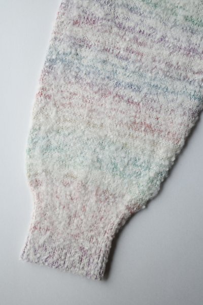 画像6: FOLL       cotton wool chunky cardigan・white