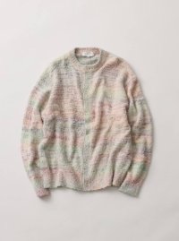 FOLL       cotton wool chunky cardigan・white
